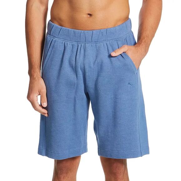 Tommy Bahama Other - Tommy Bahama French Terry Knit Jam Shorts Drawstring Heather Blue Men's Size XL